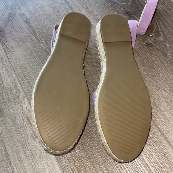 NWOB Steve Madden Leather Suede ESPADRILLES FLATS in lavander - Picture 5 of 6